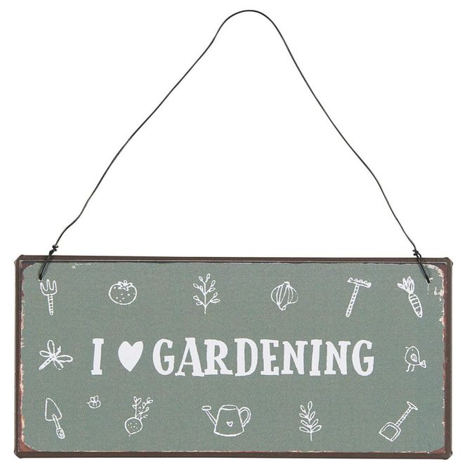 Hovedbilde Metallskilt I love gardening