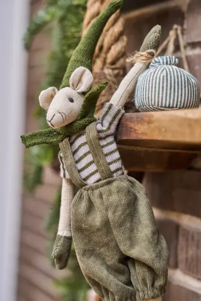 Noa & Nelli m/s&aelig;k 2ass H35cm - stoff - Gr&oslash;nn