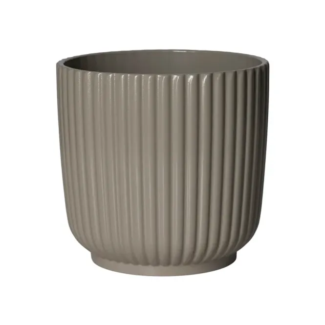 Hovedbilde Olivia blomsterpotte taupe D19 H17